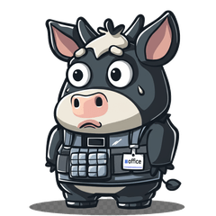 Tired Cow Work Life Stickers