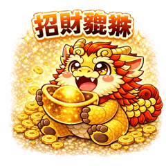 Lucky Pixiu Wealth Stickers
