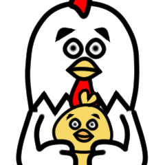 動く！幸せの”チキ太”スタンプ