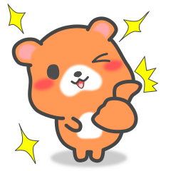 会話に使おう！大人の無難なクマのスタンプ