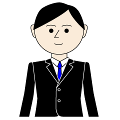 敬語を話す若いサラリーマン